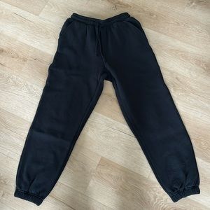 black cotton on sweatpants
